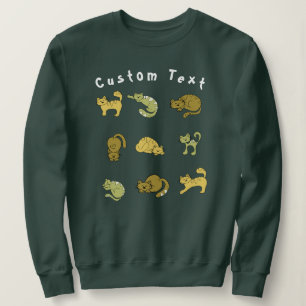 Zoe Cat Collage Sweatshirt - Categorie liefhebber