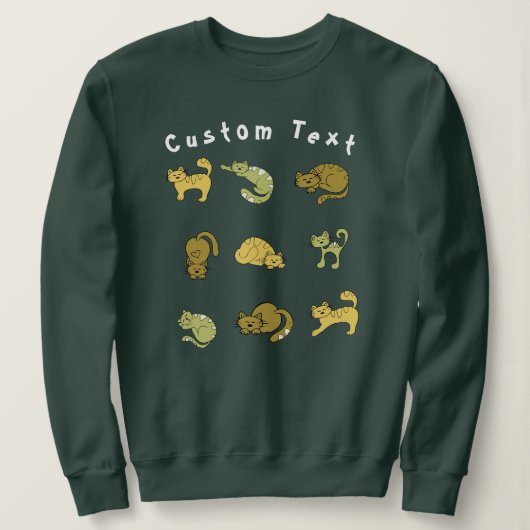 Zoe Cat Collage Sweatshirt - Categorie liefhebber  (Design voorkant)