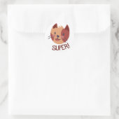 Zoe Cat Geweldig Werk Sticker (Tas)
