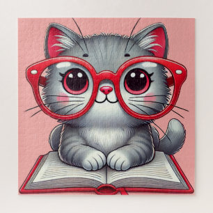 Zoe Cat Met Bril Cadeau Voor Kattenliefhebbers Legpuzzel