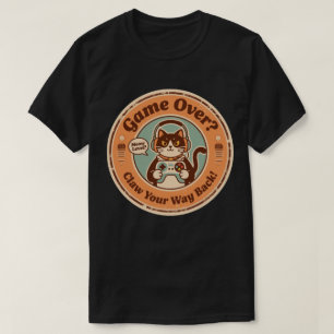 Zoe Cat met Controller & Hoofdtelefoon Gamer T-shirt