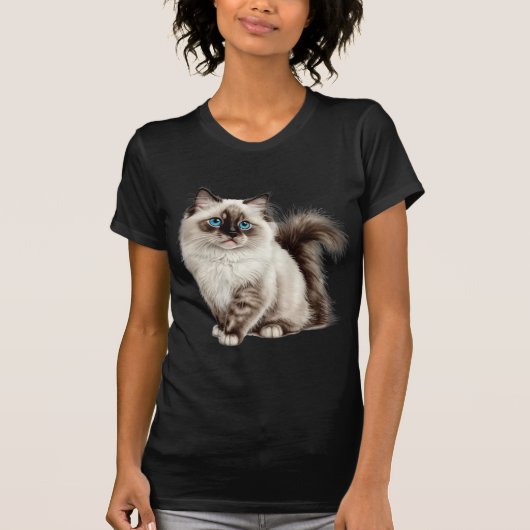 Zoe Cat Tee Cat Moeder Cat Vader T-shirt (Voorkant)