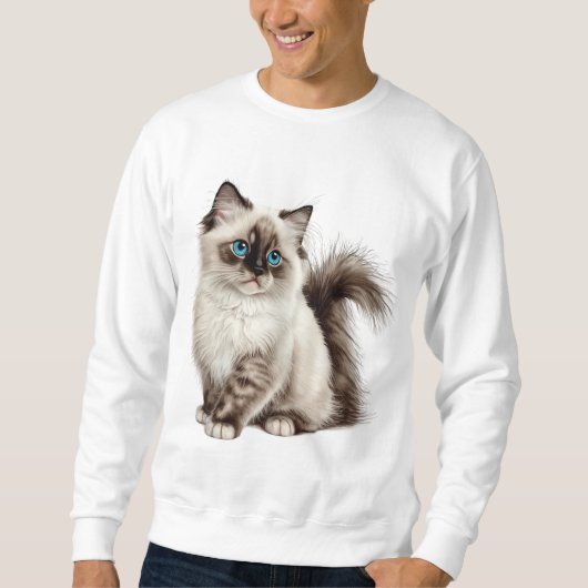 Zoe Cat Tee Cat Moeder Cat Vader Trui (Voorkant)