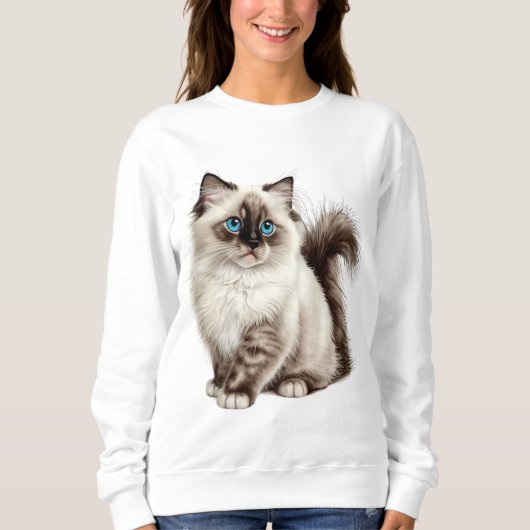 Zoe Cat Tee Cat Moeder Cat Vader Trui (Voorkant)
