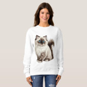 Zoe Cat Tee Cat Moeder Cat Vader Trui (Voorkant volledig)