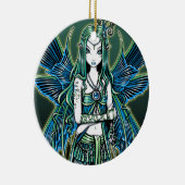"Zoe" Celestial Star Fairy Art Ornaments Keramisch Ornament (Rechts)
