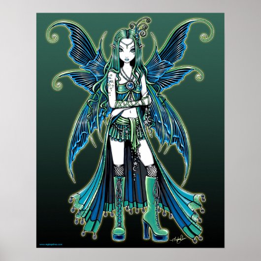 "Zoe" Celestial Star Fairy Art Posters (Voorkant)