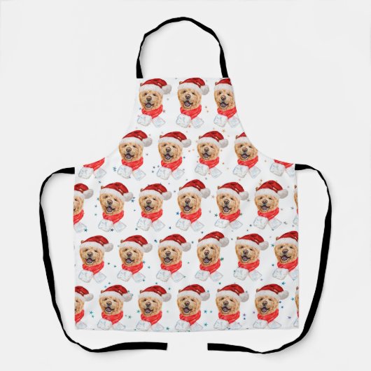 Zoe Ch Chow-hond Kerstpatroon Schort (Voorkant)