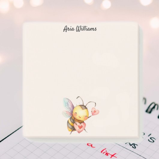 Zoe Cute Bij Met Hart Notities Post-it® Notes