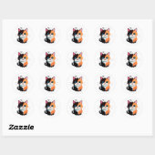 Zoe Cute Calico Kat Sticker – Schattige Tweekleuri (Vel)