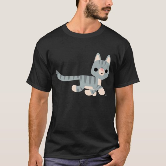 Zoe Cute Cartoon Kitty T-Shirt (Voorkant)