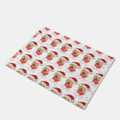 Zoe Cute Chow Chow Hond Kerst Patroon Deurmat (Schuin)