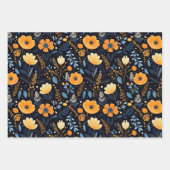 Zoe Cute Herfst Bloemen Boho Stijl Inpakpapier Vel (Voorkant 2)