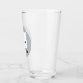 Zoe Cute Kat met Gepersonaliseerde Naam Glas (Links)
