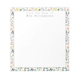 Zoe Dinosaur Alfabet - Van het Buro van de Juf Notitieblok