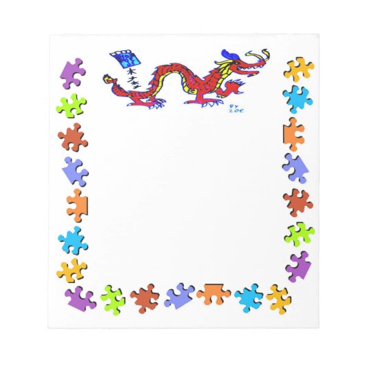 Zoe Dragon Notitieblok (Voorkant)