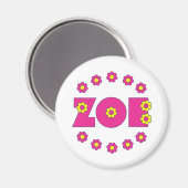 Zoe Flores Pink Magneet (Voorkant / Achterkant)