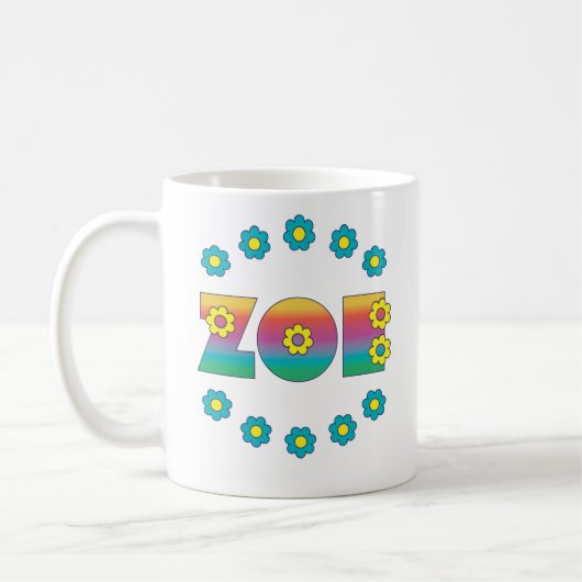 Zoe Flores Rainbow Koffiemok (Links)