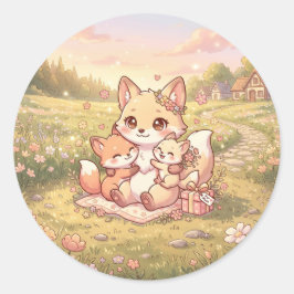 Zoe Fox Familie Sticker
