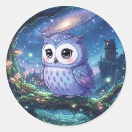 Zoe Galaxy Uil Sticker
