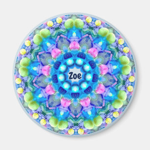 ZOE ~ Gepersonaliseerd paaspatroon fractaal ~ Magneet