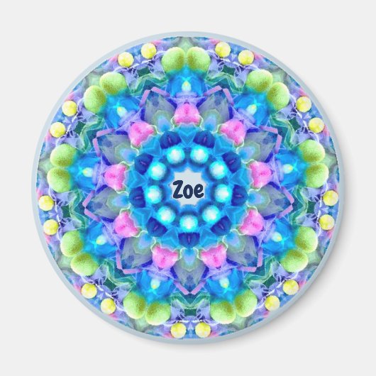 ZOE ~ Gepersonaliseerd paaspatroon fractaal ~ Magneet (Voorkant)