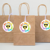 Zoe gezichtje, pilotenbril, leuke eerste verjaarda romper