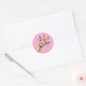Zoe Giraf met Roze Bril Aesthetic Sticker (Envelop)