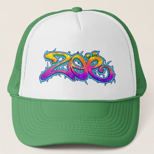 ZOE Graffiti Name - Trucker Pet (Voorkant)