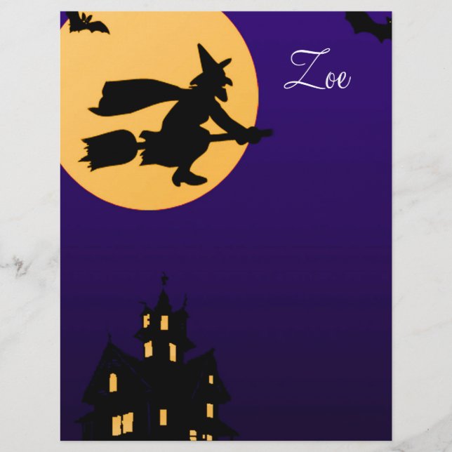 Zoe Halloween Letterhead (Voorkant)