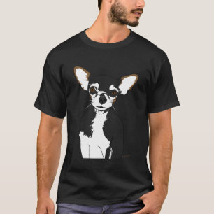 Zoë het portret van de Cartoon Chihuahua T-shirt