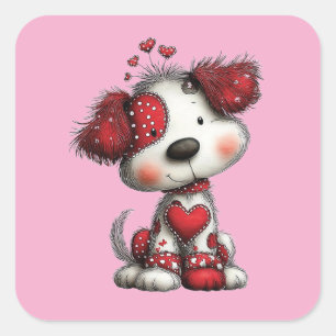Zoe Hond 3 Inch Sticker – Schattig Kawaii Ontwerp