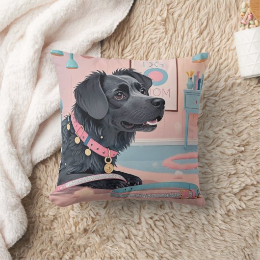 Zoe hond roze blauwe bling hond moeder kussen (Deken)