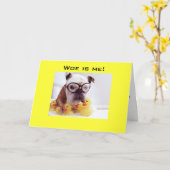 ZOE IS ME - JE BENT "40" KAART (Gele Bloem)