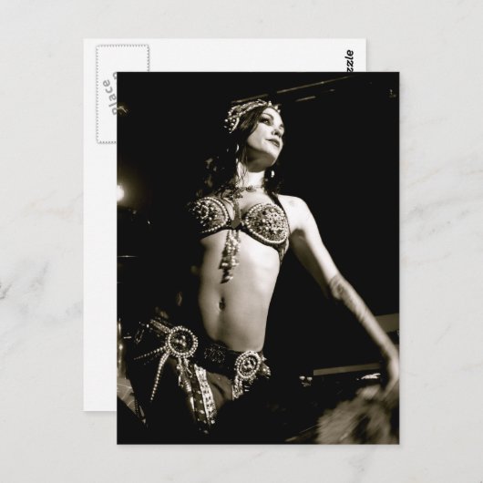 Zoe Jakes belly-danskaart Briefkaart (Voorkant / Achterkant)