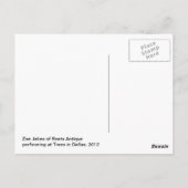 Zoe Jakes belly-danskaart Briefkaart (Achterkant)