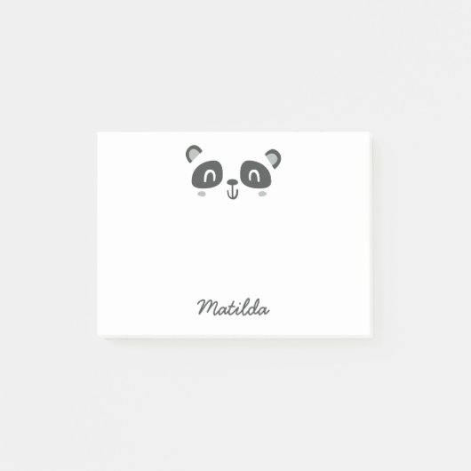 Zoe karakter panda kinderenschool post-it® notes (Voorkant)
