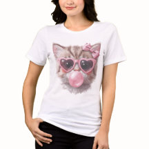 Zoe Kat met Bubble Gum T-shirt