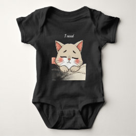 Zoe Kat Slapend Ik Heb een Slaapje Nodig Kawaii Ku Romper