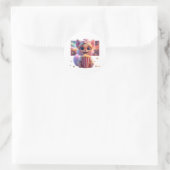 Zoe Kat Sticker met Popcorn (Tas)