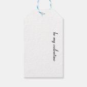 Zoe Kat Tabby Kitten Garens Hart Valentijn Van Voo Cadeaulabel (Achterkant)