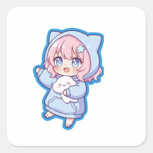 Zoe Kawaii Anime Meisje Sticker