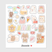 Zoe Kawaii Dier Sticker (Vel)