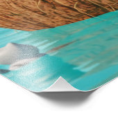 Zoe Kawaii Kabouter Kat op Kokoseiland – Kawaii Oc Foto Afdruk (Hoek)