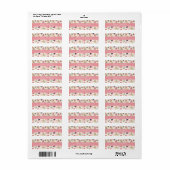 Zoe Kers Kat Adreslabel Etiket (Full Sheet)