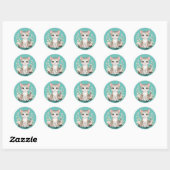 Zoe Kitten Met Bloemen Sticker (Vel)