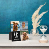 Zoe liefhebber 3 foto collage huisdieren modern fotoplaat (Insitu)