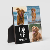 Zoe liefhebber 3 foto collage huisdieren modern fotoplaat (Voorkant)