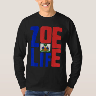 Zoe Life Haïtiaanse Pride Perfect Haiti Dag van de T-shirt