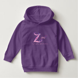 Zoe meiden Z-naam, aangepast t-shirt